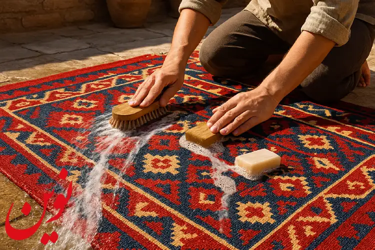 لکه برداری گلیم فرش