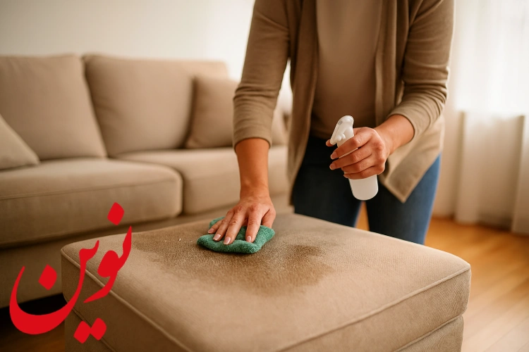 تمیز کردن پاف مبل